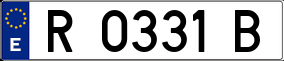 Trailer License Plate